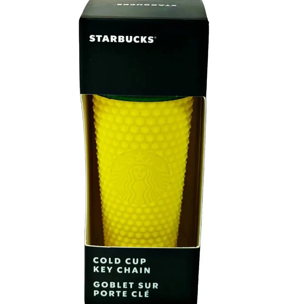 KEYCHAIN Studded PINEAPPLE STARBUCKS Cold Cup HAWAII Collection EXCLUSIVE NIB